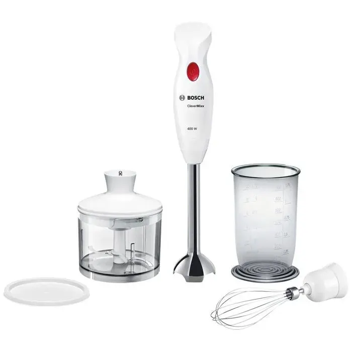 Mixeur à main Bosch CleverMixx MSM24500 400W blanc-rouge
