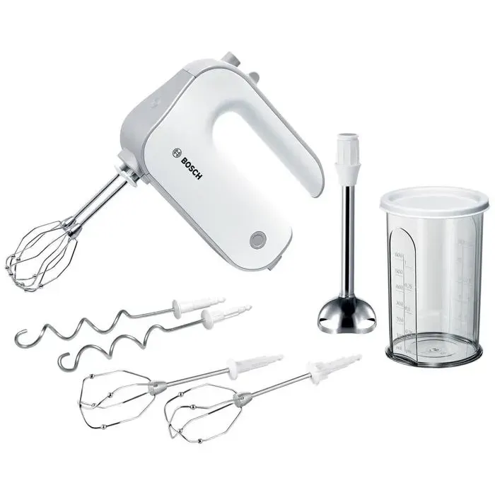 Mixeur à main - Bosch - MFQ4075DE - 5 niveaux de vitesse - Turbo - Inox