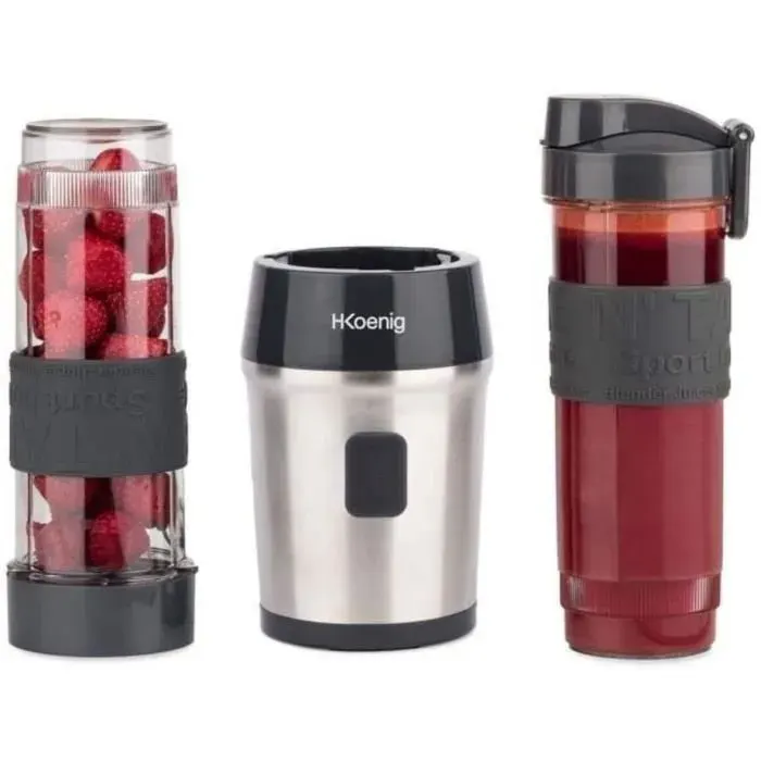 Mixeur à Smoothie - H.Koenig - SMOO9 - 570mL - 300W - 2 Bouteilles Portables