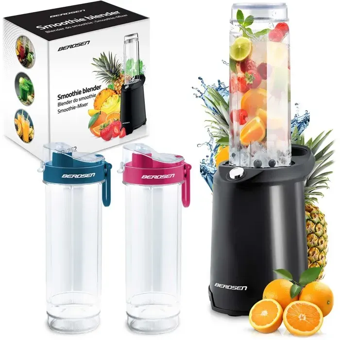 Mixeur à smoothie - JANSHOP - BD-752 - 350 W - 2 x 057 l - Lames inox