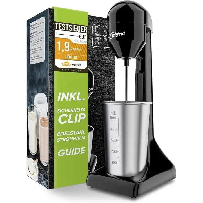 Mixeur à smoothie - LIEBFELD - Liebfeld - 500 ml - 100 W - 2 vitesses — coloris Noire