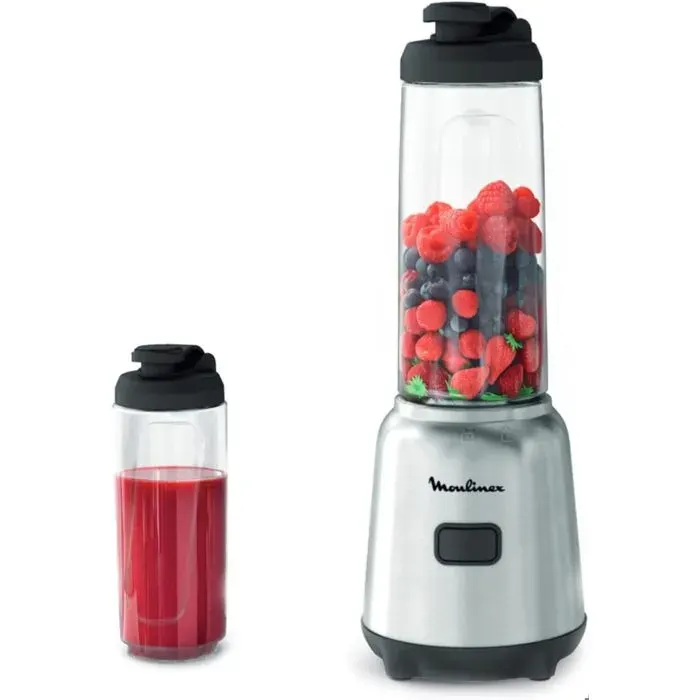 Mixeur Blender 300W 2 Bouteilles en Tritan de 06 L