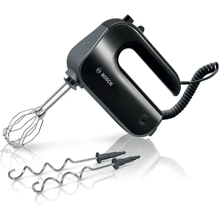 Mixeur Bosch MFQ 4930 B - Noir - Bouton poussoir - Alu - Sécurisé lave-vaisselle — coloris Noire