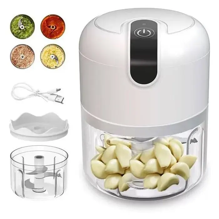 Mixeur électrique hachoir à oignons 250 ml rechargeable par USB mini mixeur convient pour les poivrons les légumesles oignons