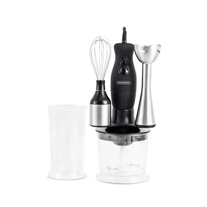 Mixeur plongeant 3en1 - KITCHENCOOK - MX700 - 400W - 2 vitesses - Lames inox