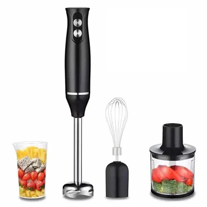 Mixeur Plongeant 500 W 10000RPM Mixeur Blender en Acier Inoxydable pour Aliments pour Bebe Soupe Sauce et Purée Noir