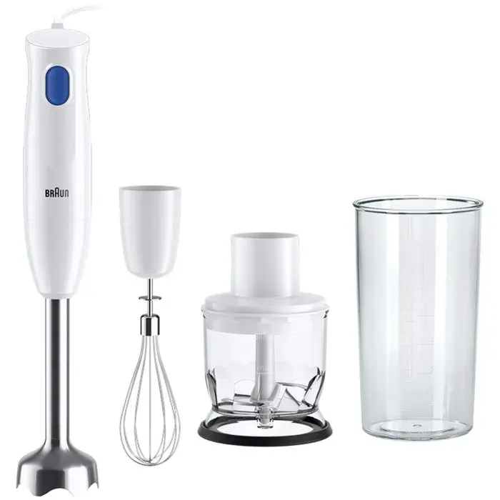 Mixeur plongeant - BRAUN - MultiQuick 1 MQ10.202M - 450 W - 1 vitesse - Blanc