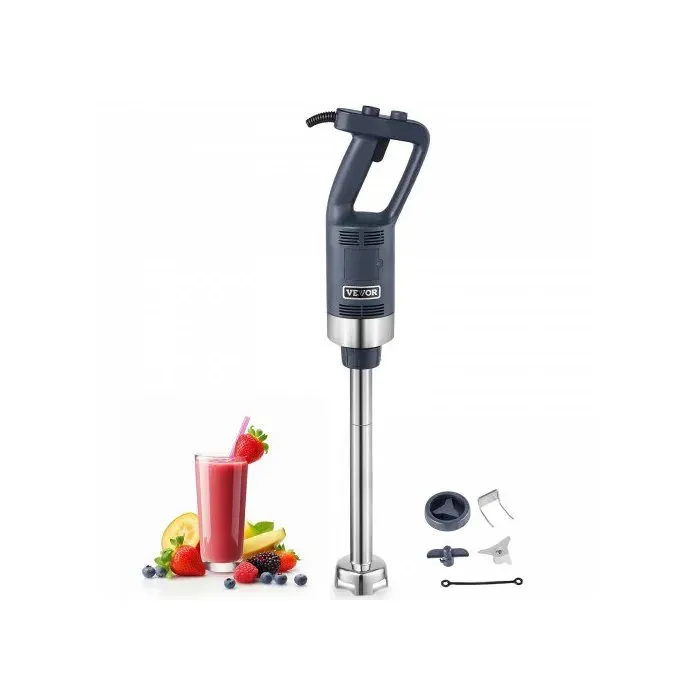 Mixeur Plongeant Commercial 500 W Mélangeur à Main Immersion Tige de 406 mm Mixeur Portable Vitesse Variable en Continu avec