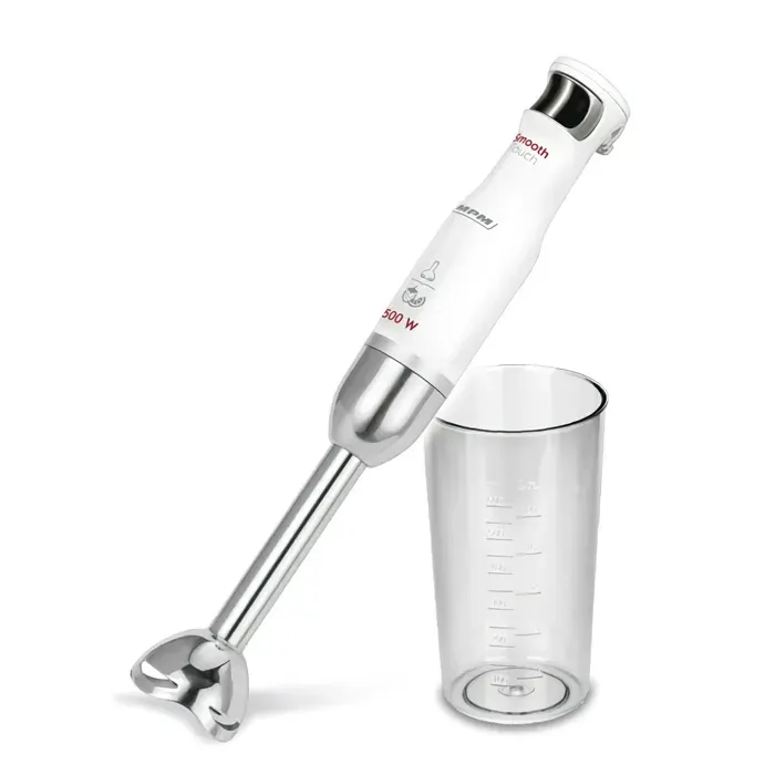 Mixeur Plongeant détachable bras en acier inoxydable fonction Soft Touch MPM MBL-27 500W Blanc/Gris