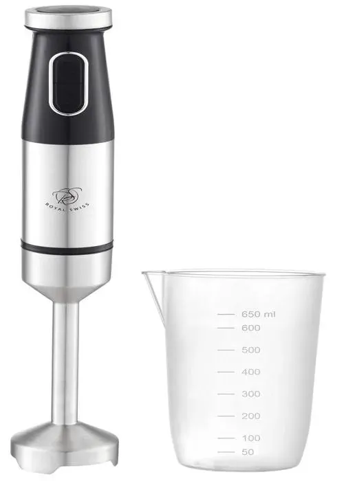 Mixeur plongeant - Inox - 1000 Watts - Vitesse réglable - Compatible lave-vaisselle - Compact