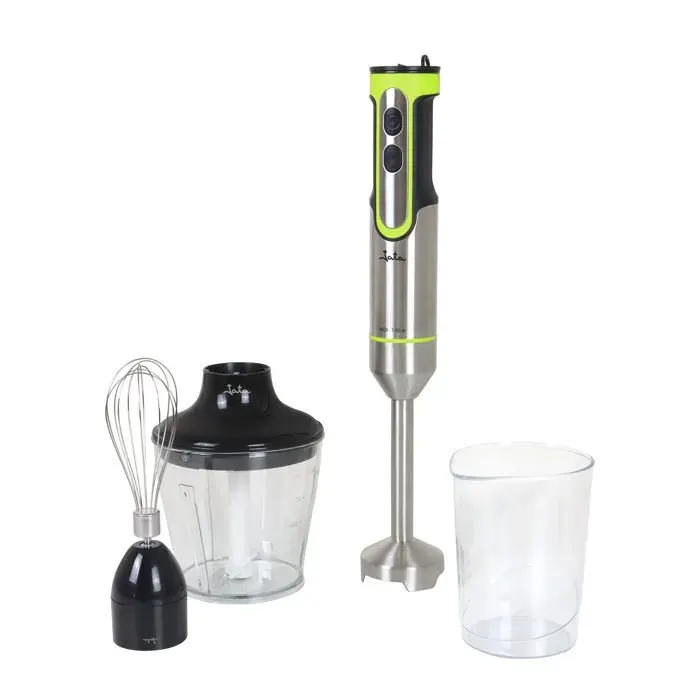 Mixeur plongeant - Jata - 1200 W - Vitesse réglable - Fonction turbo - 4 lames en acier inoxydable - JEBT1789 — coloris Grise