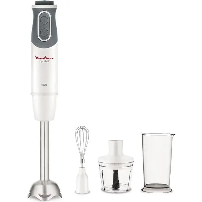 Mixeur Plongeant - MOULINEX - DD642110 - 800W - 10 Vitesses - Pied Métal Amovible