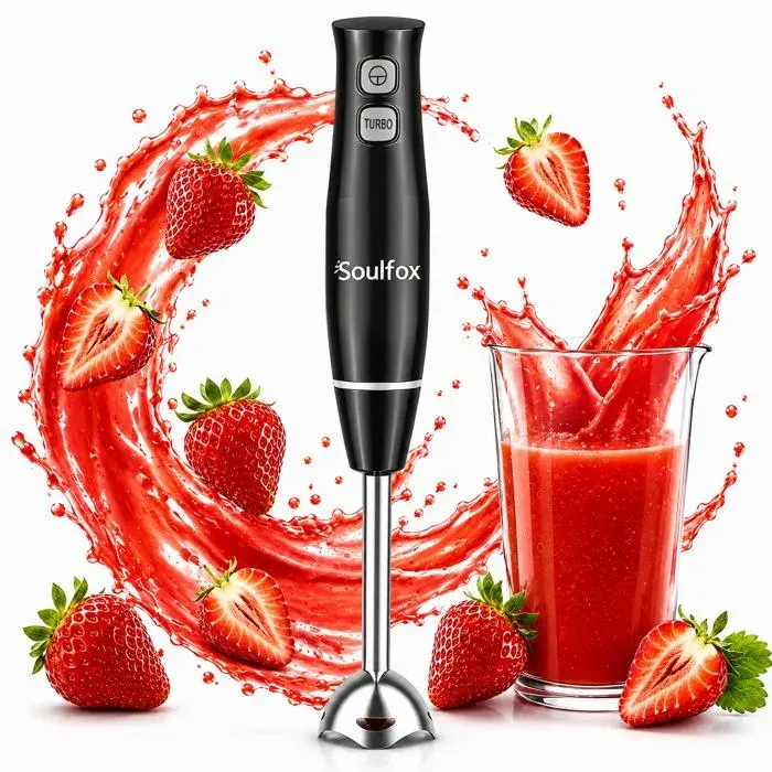 Mixeur Plongeant Multifonction - 400W - 2 Vitesse Réglable - Lames en acier inoxydable 304 MIXEUR ÉLECTRIQUE