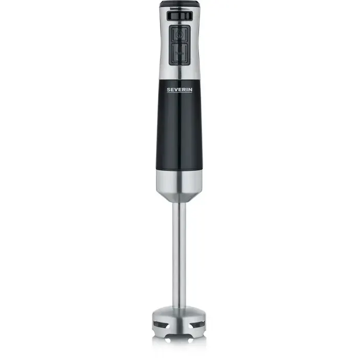 Mixeur plongeant polyvalent - SEVERIN - SM3771 - 600 W - Pied amovible - 15 000 tours/mn - Sans BPA - Noir / Inox
