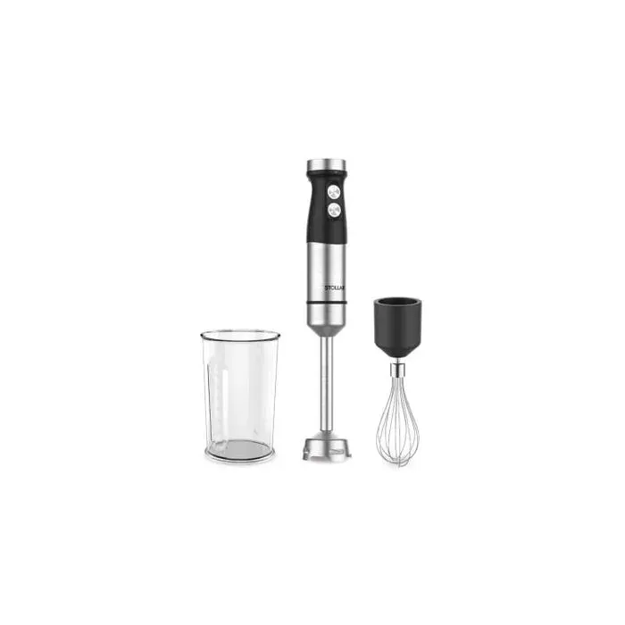 Mixeur plongeant - Stollar - 1200 W - Mode turbo - Vitesse variable - Fouet - Tige en acier inoxydable