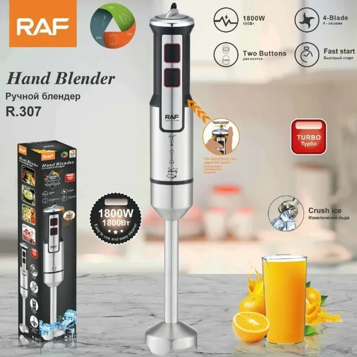 Mixeur plongeant - XVX - Multifonction - 4 lames inox - Réglage de vitesse - Compact et performant