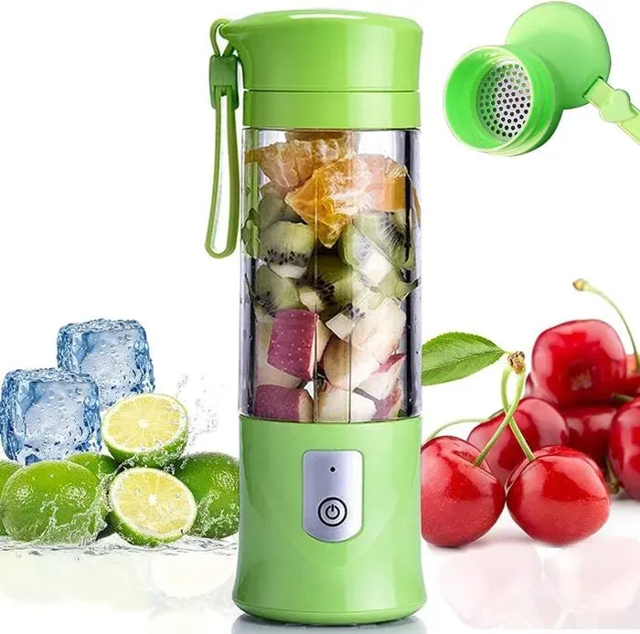 Mixeur Portable - YNKKVRE - Blender Rechargeable - 350-420ml - USB - 6 Lames