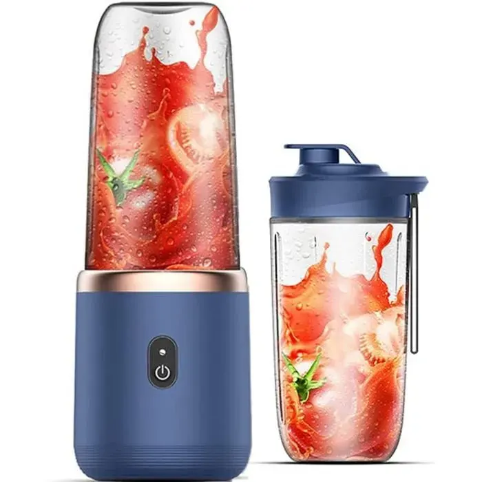 Mixeur Portable - ZGEER - Mini Blender - 400 ml - USB - 200W - Bleu