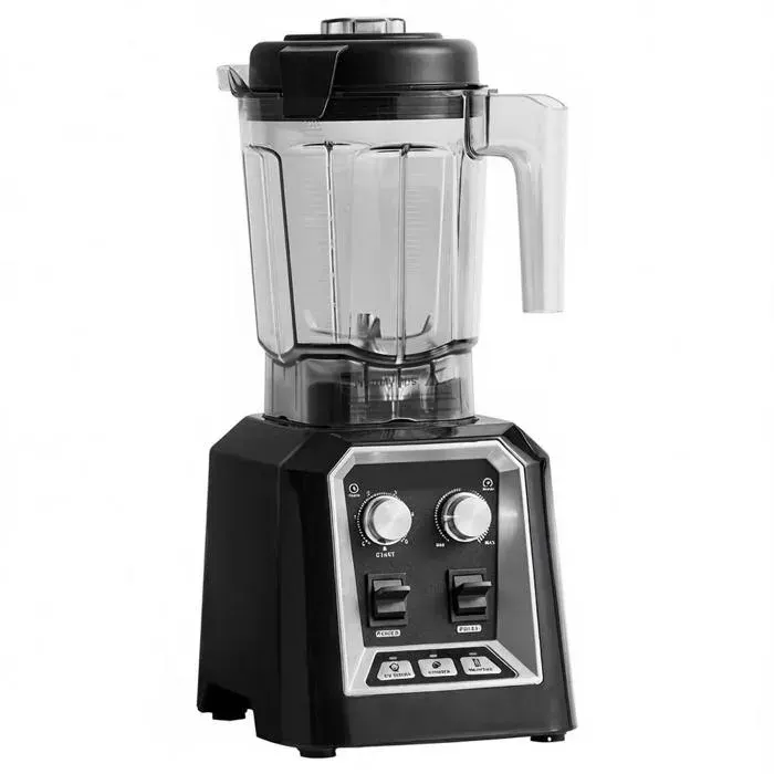 Mixeur Professionnel de Comptoir Blender Électrique avec Bol 2 L Mélangeur 3 Fonctions en Acier Inoxydable pour Boissons Glacées