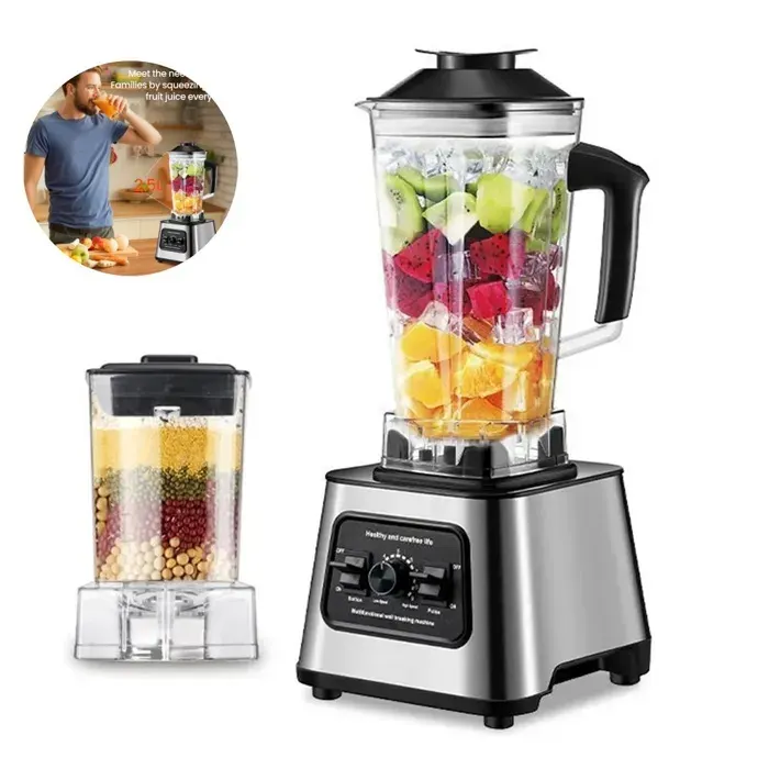 Mixeur Professionnel Mélangeur puissant 6000W mélangeur de Table avec récipient de 25l mélangeur pour glace noix fruits