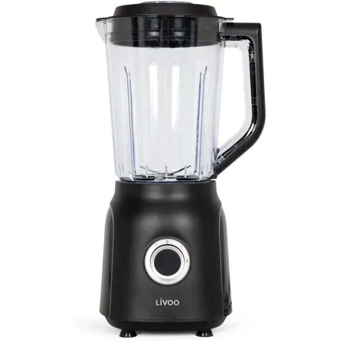Mixeur Puissant 600 W - Capacité 15 L en Acier Inoxydable Noir - Design Compact et Robuste