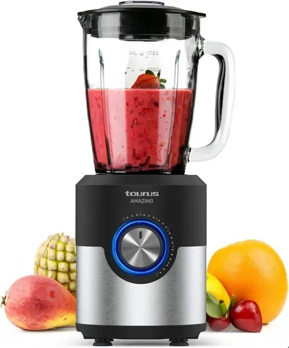Mixeur - TAURUS - 1200W - 1.75L - 5 vitesses + Turbo - Lames inoxydables