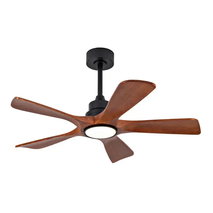 Modenuit Ventilateur de plafond 42 pouces avec LED 3CCT dimmable télécommande 6 vitesses fonction réversible bois