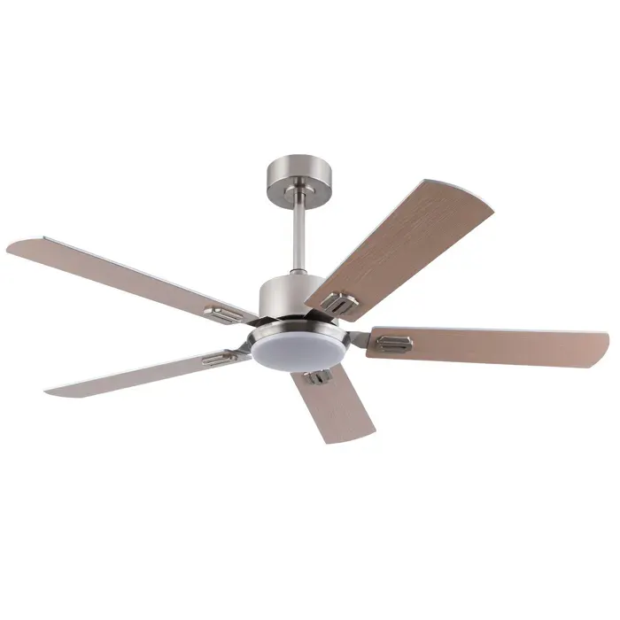 Modenuit Ventilateur de Plafond 6 Vitesses avec Éclairage LED 132 cm Télécommande et Fonction Mémoire Inclus