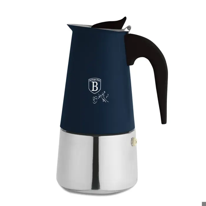 Moka pot induction 6 tasses Deep Sea Collection - BERLINGERHAUS
