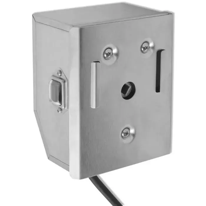 Moteur de broche à rôtir - vidaXL - 4W - Acier inoxydable - 110x74x130 cm - 8x8 mm - 220-240 V - 12 m câble