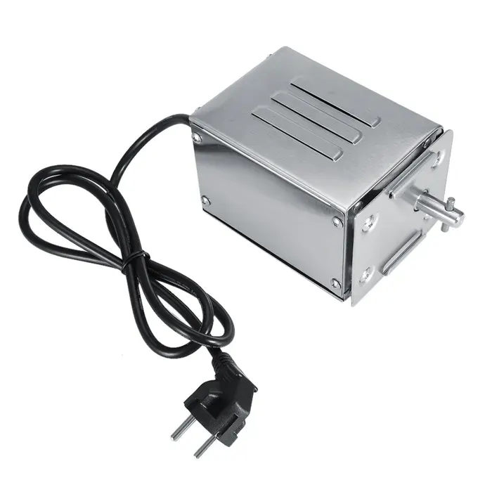 Moteur de rôtissoire électrique en acier inoxydable 50-70 kgf (prise UE 220 V)