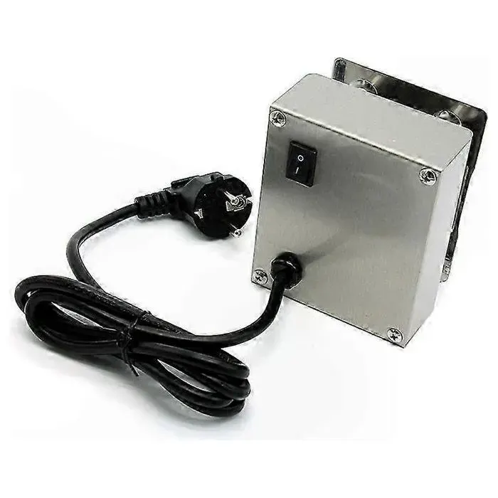 Moteur de rôtissoire électrique pour barbecues - Durable Silencieux - Barbecue et cuisson en extérieur - Métal Noir et argent