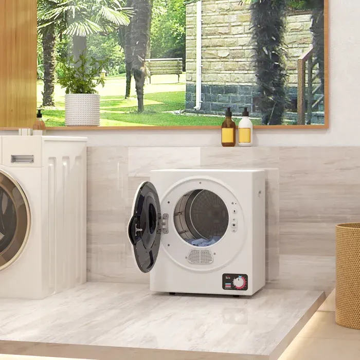 MOTHINESSTO2014-Sèche-Linge électrique portable 850W capacité 33L 4 modes de fonctionnement acier inoxydable 49L x 405l x 60H cm