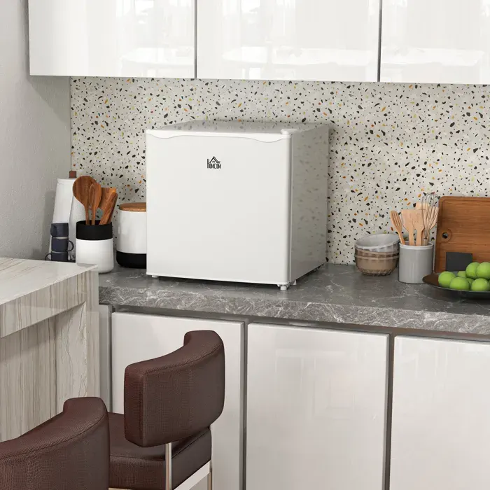 MOTHINESSTO3793-Mini congélateur Température Réglable de -14 à -24°C Compact 35L - étagère Amovible - Porte réversible Classe E Blan
