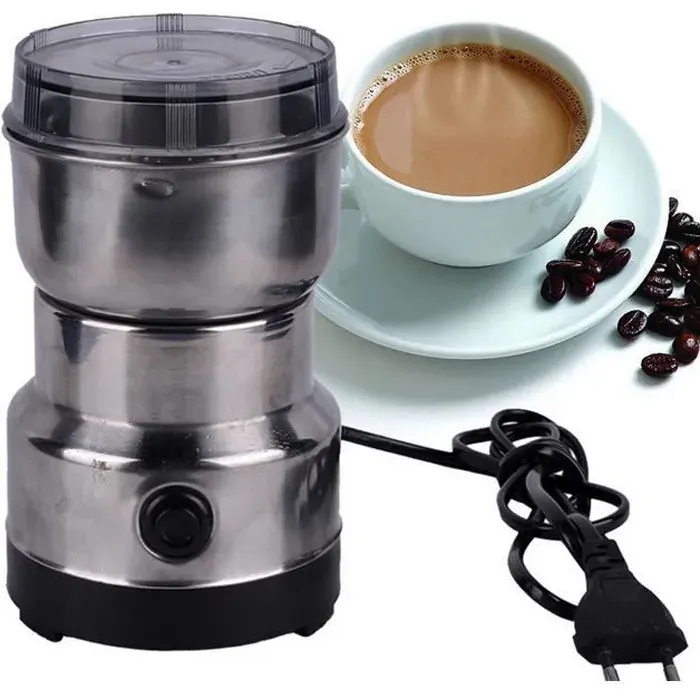 Moulin à Café Electrique - Acier Inoxydable - 220V - Broyeur Multifonction