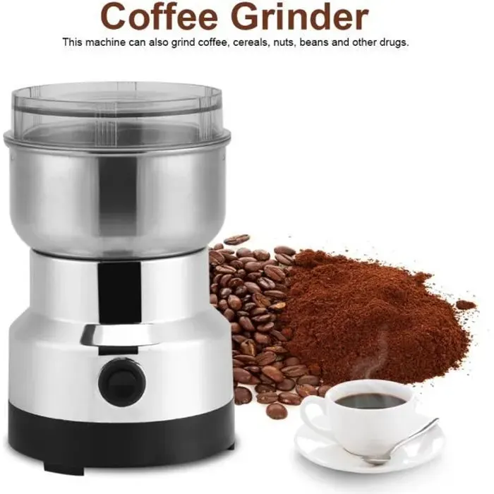 Moulin à café électrique en acier inoxydable pour café haricot graine noix épice - Koa