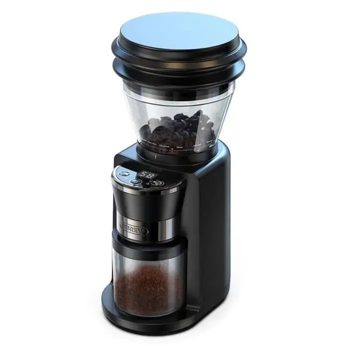 Moulin à Café Électrique HiBREW G3 Échelle de 34 Vitesses Récipient à Grains de 210 g Réservoir de Poudre de 100 g Fraise