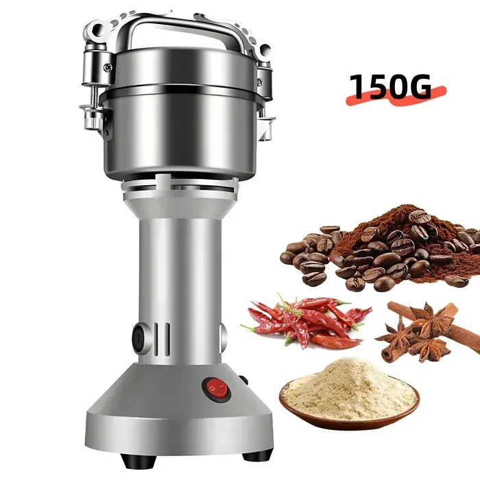 Moulin à Café Électrique Moulin Céréales Grains 150g 1400W 27000tr/min Moulin à épices électrique pour Café Soja Blé noix