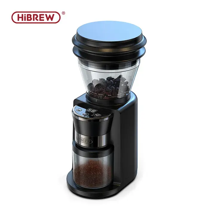 Moulin à café entièrement automatique - HIBREW - HiBREW G3 - Meules coniques 40 mm - Ventilateur intégré - 31 réglages — coloris Noire