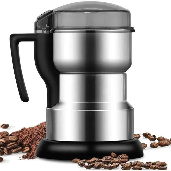 Moulin à café - Moulin à Céréales Multifonctionnel - 400W 35000RPM Acier Inoxydable-pour Matériaux Secs Céréales Café