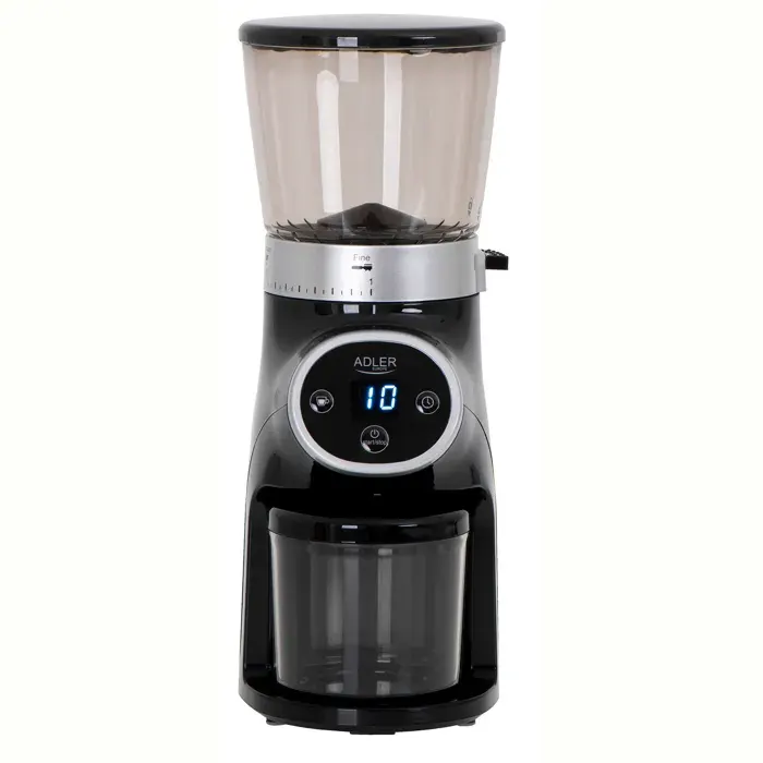 Moulin à Café Professionnel Meules en Acier 31 Réglages de Mouture Café 90g/m Adler AD4450 300W Noir