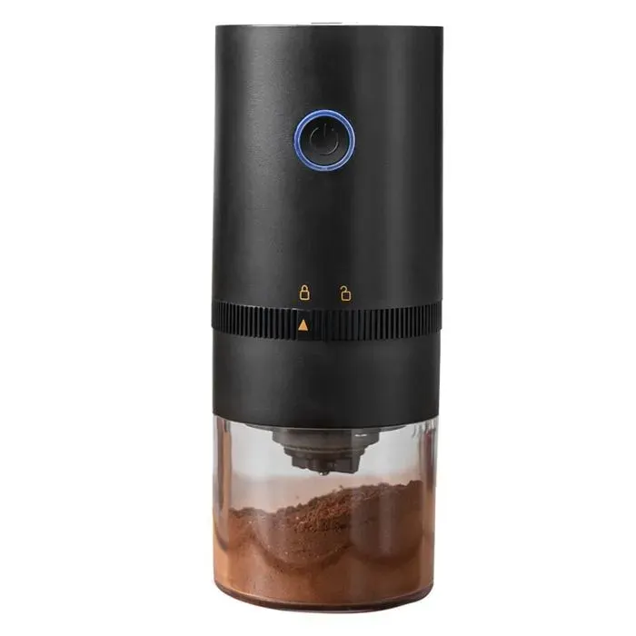 Moulin à café - YYV - Broyeur électrique portable - Meule conique en céramique - Rechargeable - Mouture fine