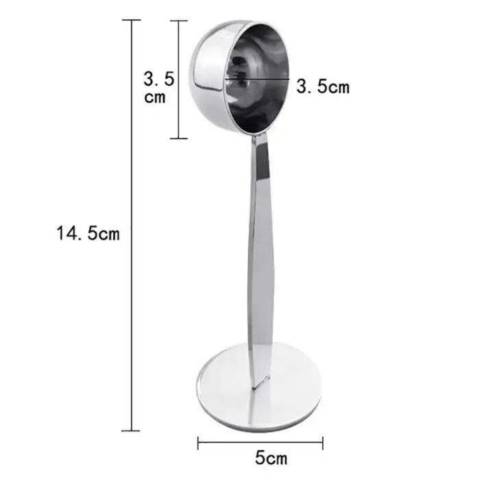 Moulin à caféCuillère à café en acier inoxydable 2 en 1 Inviolable cuillère à cuillère avec support expresso grains