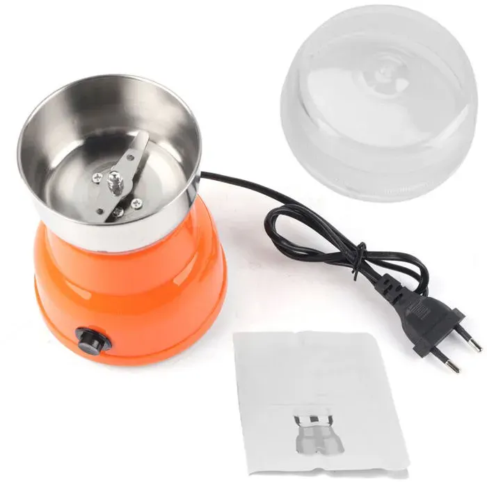 Moulin à grains de café électriqueménage noix Grains haricots herbes épices broyage220V prise ue