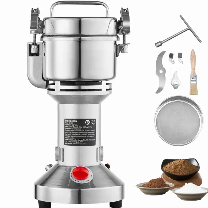 Moulin à Grains - DUOKU - HC-300 - 1500W - Acier Inoxydable - 300g