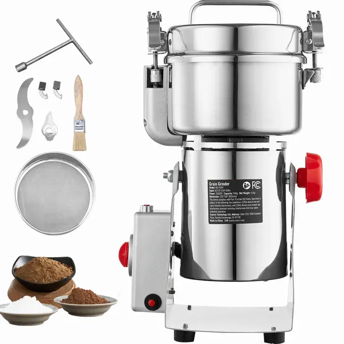Moulin à Grains - DUOKU - HC-500Y - 2000 W - Acier Inoxydable - 500 g