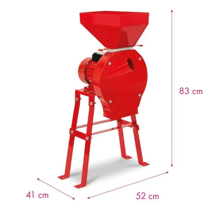 Moulin à grains - EBERTH - 1100 watts - 240 kg/h - Électrique - Socle stable