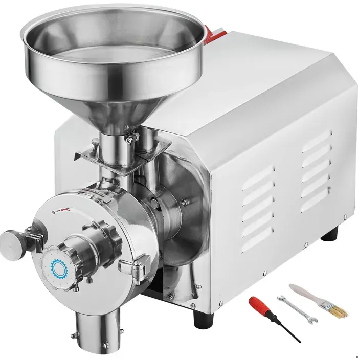 Moulin à Grains Électrique - DUOKU - 3000 W - Acier Inoxydable - 100 kg/h - Pour Épices et Café