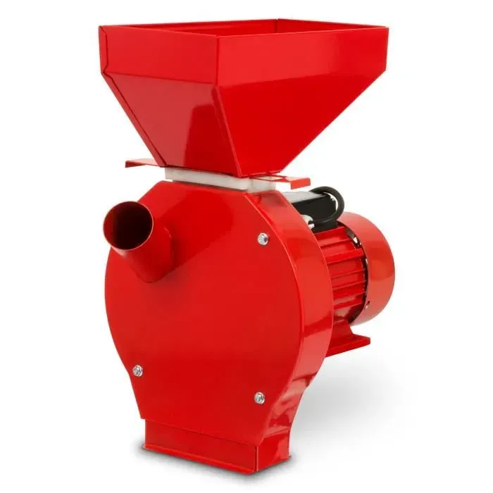 Moulin à grains électrique EBERTH - Broyeur multi-usage 1100W - Rouge