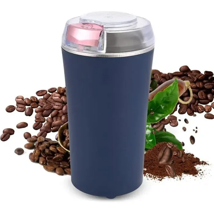 Moulin café électrique 200W – Lames inox épices & grains Label